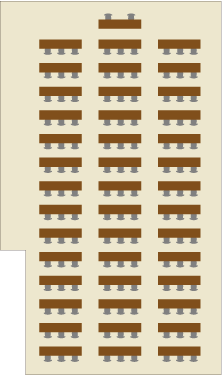 ABCホールスクール型レイアウト
