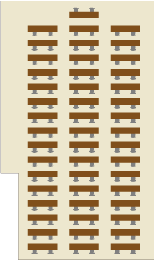ABCホールスクール型レイアウト